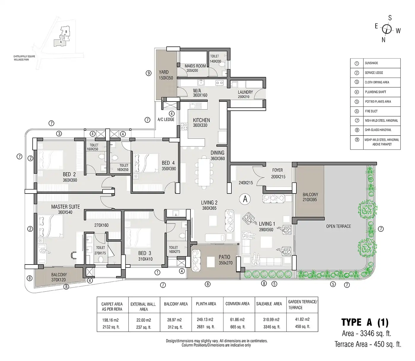 Premium villa layout at Embassy Origins North Yelahanka